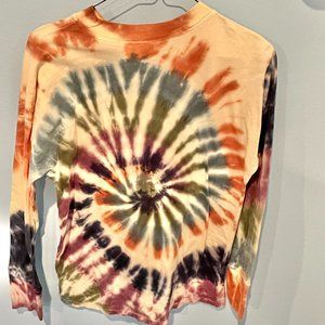 Ty-died long-sleeved shirt